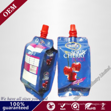 New Products Custom Printing Reusable Doypack Drink Child Milk Tomato Sauce Pouches Packaging Plastic Suction Nozzle Bag